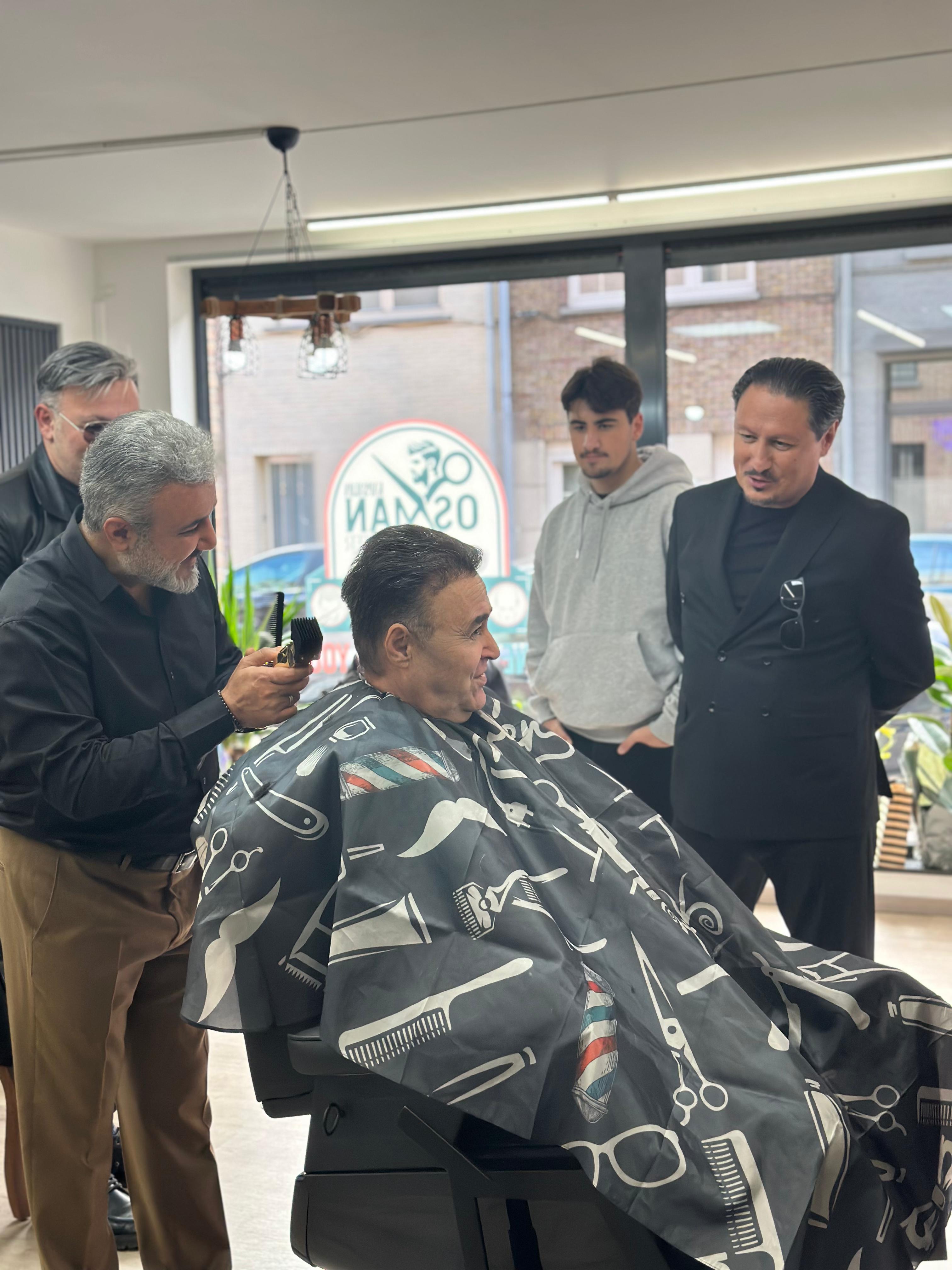 Heren haarprothese barber-finish